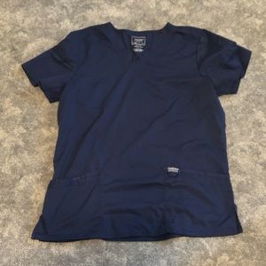 Navy blue Cherokee scrub top